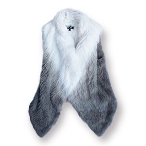 Mitchie’s 100% Rabbit Fur Ombré Vest